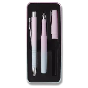 Faber-Castell Poly Ball Flow Blushing Sky Füllfederhalter- und Kugelschreiber-Set